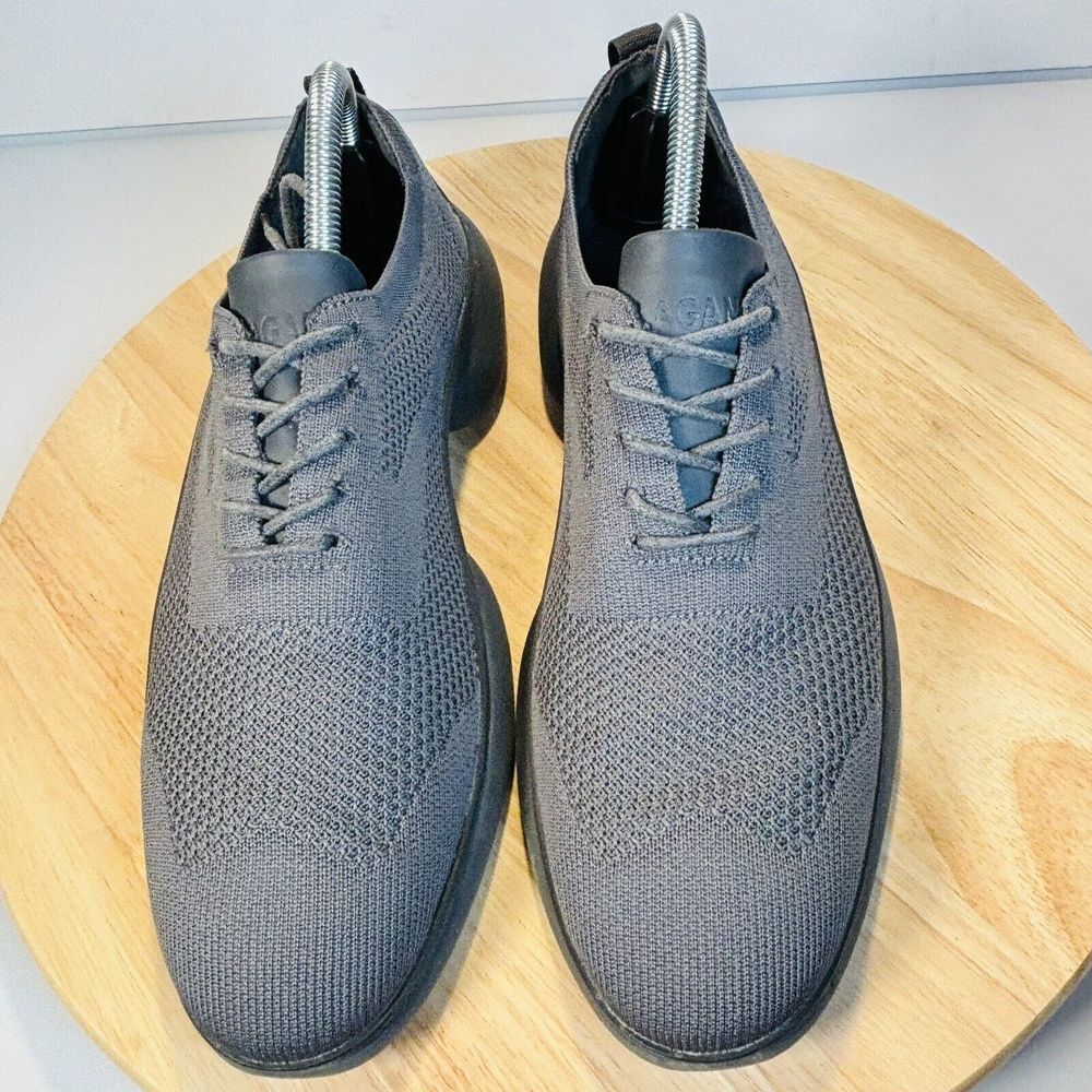 Flagama Mens Ortholite Wingtip Sneakers Dark grey US 10.5 EU 43 Lace Up